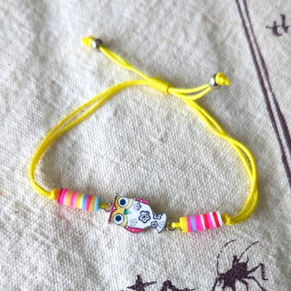 Colorful Owl Kids Bracelet